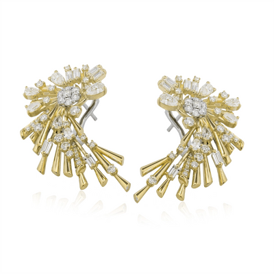 Simon G Earrings in Mixed Metals containing Diamond LE4726