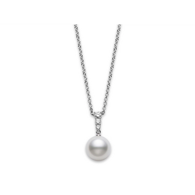 Mikimoto Necklaces in White Gold containing Multi-gemstone, Diamond, Pearl PPA404NDW