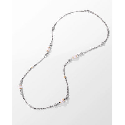 csv_image Konstantino Necklace in Mixed Metals containing Pearl KOMK4795-122-36-4U