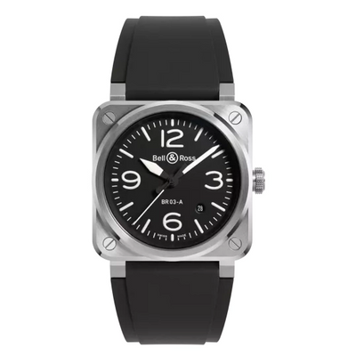 Bell and Ross watch in Alternative Metals BR03A-BL-ST/SRB