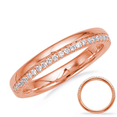 Wedding Bands Wedding Rings in Rose Gold containing Diamond 435773