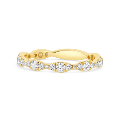 Wedding Bands Wedding Rings in Yellow Gold containing Diamond 435780