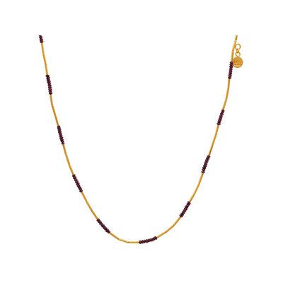 Gurhan Necklaces in Yellow Gold containing Multi-gemstone, Ruby, Pearl GUN-YG-RU-1658