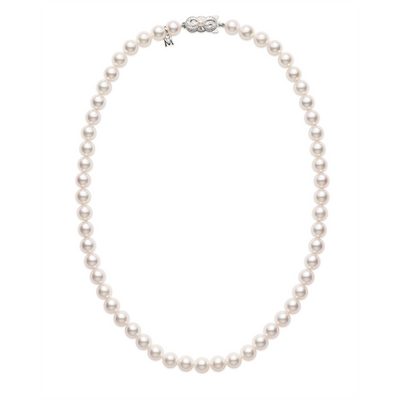 Mikimoto Necklaces in White Gold containing Pearl U80118W