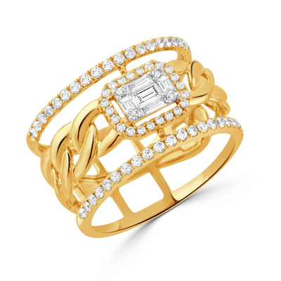 Doves Rings in Yellow Gold containing Diamond R11170