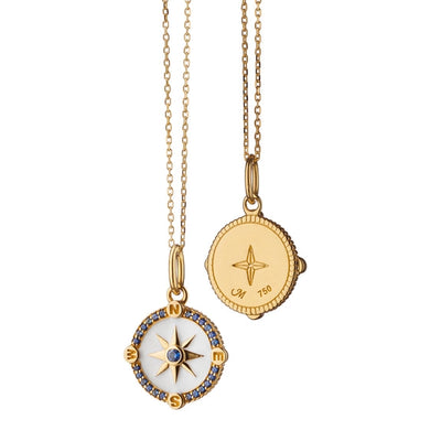 Monica Rich Kosann Necklaces in Yellow Gold containing Other, Multi-gemstone, Sapphire CH-41442