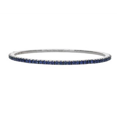 Extensible Bracelets in White Gold containing Sapphire BTE65ZBOB-W