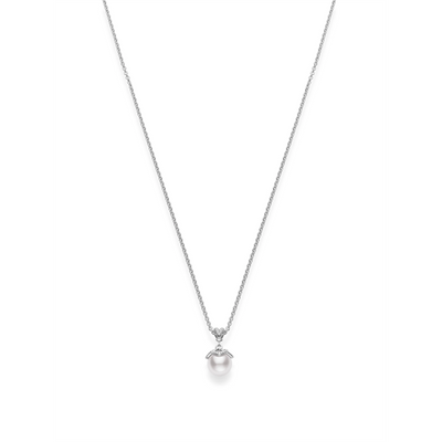 Mikimoto Necklaces in White Gold containing Multi-gemstone, Diamond, Pearl MPA10273ADXW