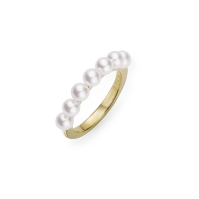 Mikimoto Rings in Yellow Gold containing Pearl MRQ10045AXXKR065