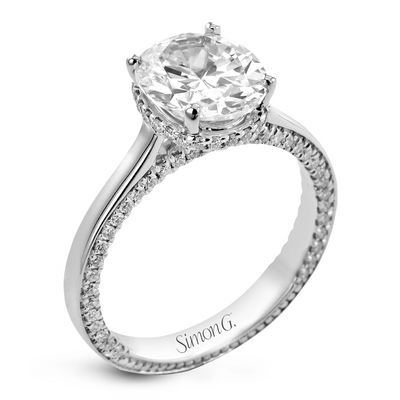 Simon G Engagement Rings in White Gold containing Diamond LR3261