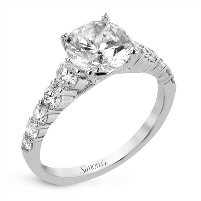 Simon G Engagement Rings in White Gold containing Diamond LR3303