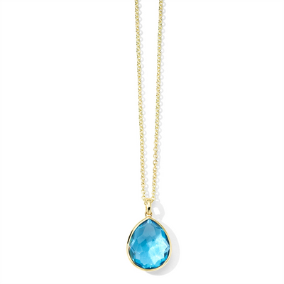 Ippolita Necklaces in Yellow Gold containing Blue topaz  GN343SBT-B