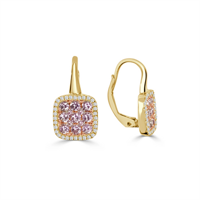 Frederic Sage Earrings in Yellow Gold containing Other, Multi-gemstone, Diamond E2438PSA-4-YG