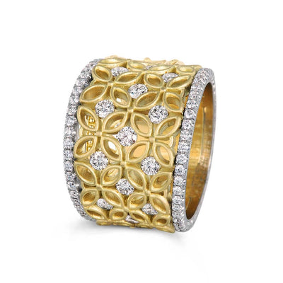 Jack Kelege Rings in Mixed Metals containing Diamond KGBD175Y