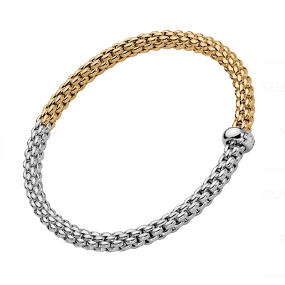 FOPE Bracelets in Mixed Metals containing Diamond 01M06B2_BB_2_XBX_00M