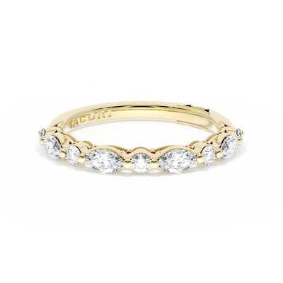 Tacori Wedding Rings in Yellow Gold containing Diamond 2728 2.8 B 1/2 Y