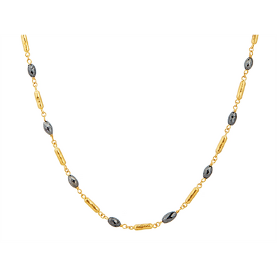 Gurhan Necklaces in Yellow Gold containing Black diamond N-NVB-BDB-ST-19