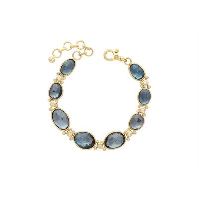 Gurhan Bracelets in Yellow Gold containing London blue topaz, Multi-gemstone, Diamond OKB-YG-LBT-17505-85