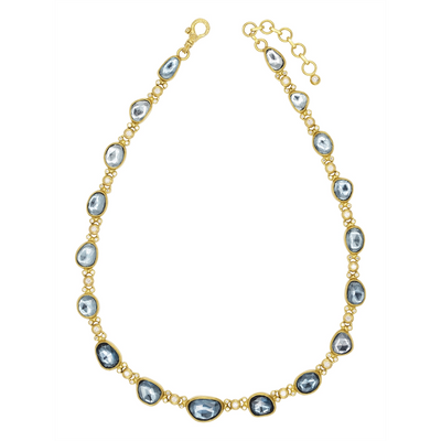 Gurhan Necklaces in Yellow Gold containing Blue topaz , London blue topaz, Multi-gemstone, Diamond OKN-YG-LBT-15140-18