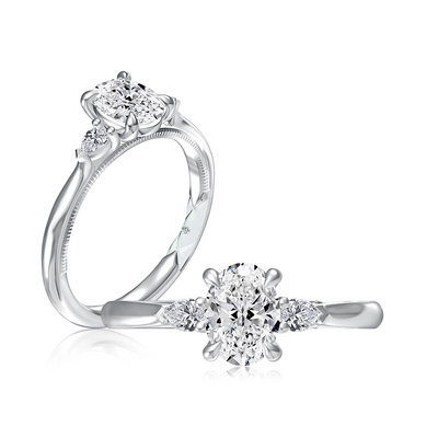 A. Jaffe Engagement Rings in White Gold containing Diamond MECOV2616/215-14W