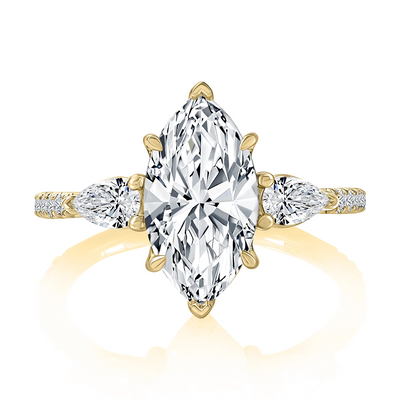 A. Jaffe Engagement Rings in Yellow Gold containing Diamond MECMQ3098T/268-14Y