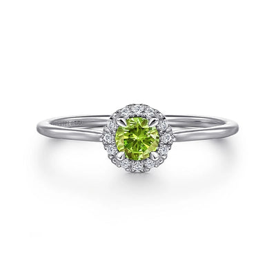 Gabriel & Co Rings in White Gold containing Peridot, Multi-gemstone, Diamond LR51264W45PE