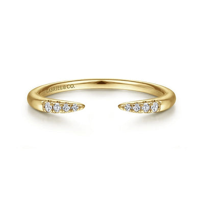 Gabriel & Co Wedding Rings in Yellow Gold containing Diamond LR51177Y45JJ