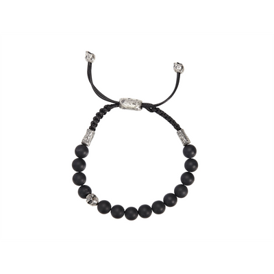 John Varvatos Bracelets in Silver containing Black onyx 446832