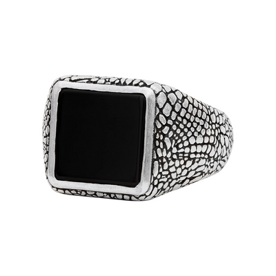 John Varvatos Rings in Silver containing Black onyx 446842