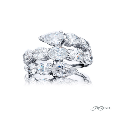 JB Star Rings in Platinum/Palladium containing Diamond 5669/015