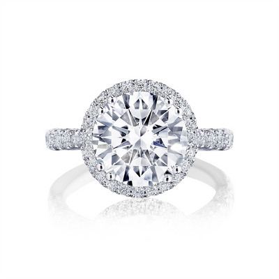 Tacori Rings in Platinum/Palladium containing Diamond HT2670-2.4MM-RD-9