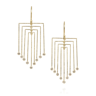 Todd Reed Earrings in Yellow Gold containing Diamond trde3700-2