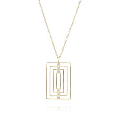 Todd Reed Necklaces in Yellow Gold containing Diamond trdn3700-1