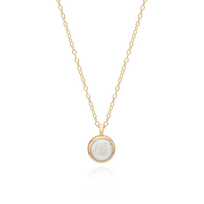 Anna Beck Necklaces in Mixed Metals containing Pearl NK10319-GPL