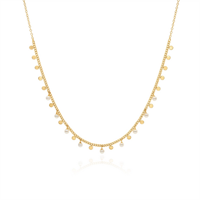 Anna Beck Necklaces in Mixed Metals containing Pearl NK10648-GPL