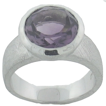 William & James Rings in Silver containing Amethyst ALZ-00112-001