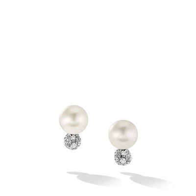 csv_image David Yurman Earring in Silver containing Multi-gemstone, Diamond, Pearl E17777DSSDPEDI