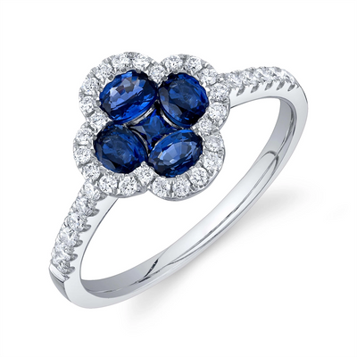csv_image Rings Ring in White Gold containing Multi-gemstone, Diamond, Sapphire 427605